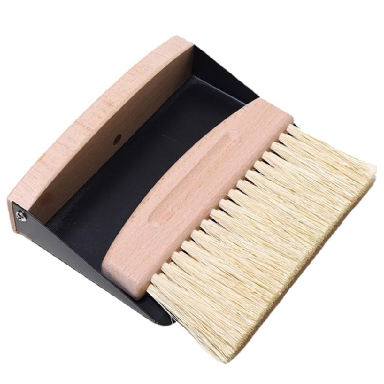 Beechwood Dustpan and Brush Combo with Comfortable Grip for Quick Cleaning Effective Dirt Removal Tool Cleaning Supplies