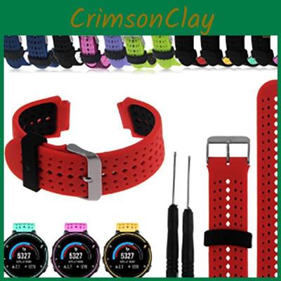 Correa de Repuesto de Silicona Colorida Duradera para Garmin Forerunner 220 230 235 620 630