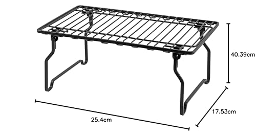 Pearl Metal BLKP Stackable Shelf, Limited Edition, Black, Small, Kitchen Storage, BLKP Black, AZ-5049