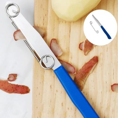 2 In 1 Kitchen Peeler Vegetable Fruit Peelers Quick Slicing Cutter with Spring Potato Carrot Shredder Peeler Kitchen Gadgets