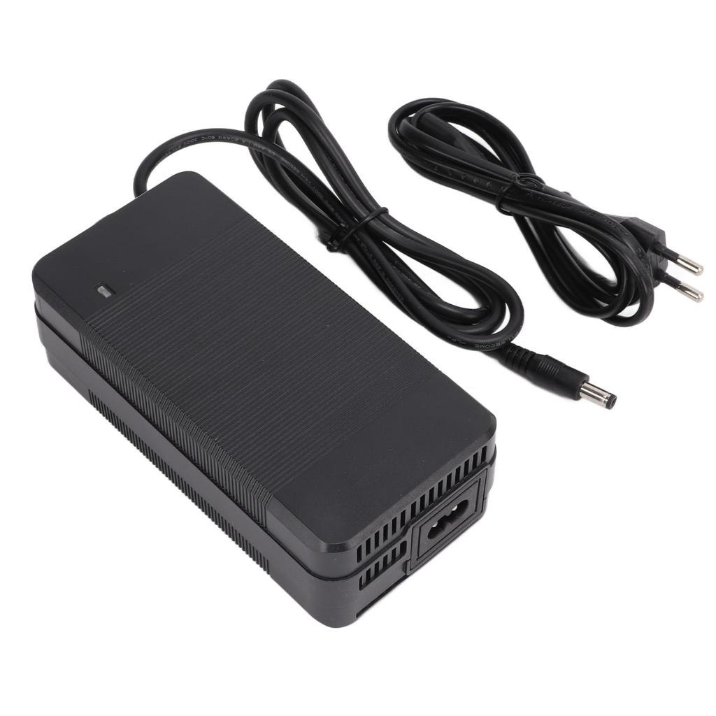 Adattatore di Alimentazione per Monopattino Elettrico 58.8V 2A Guscio Ignifugo Caricabatterie per Bicicletta Elettrica 100‑240V Spina UE