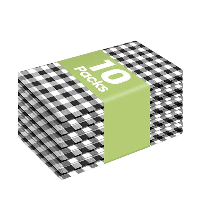 

10Pcs Plastic Table Cloth Disposable For Parties, Picnics Decorative Tablecloths For Rectangle Tables