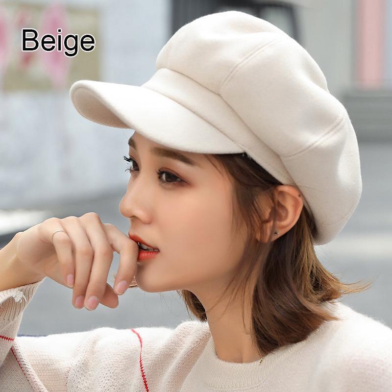 

Новинка, 1 шт., женский берет, шляпа газетчика для дам, винтажные шляпы таксиста/кепка на весь сезон бежевый