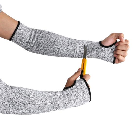 Anti-cut Wear-resistant Sleeve Open Finger Style Arm Protection Cover for Industrial
