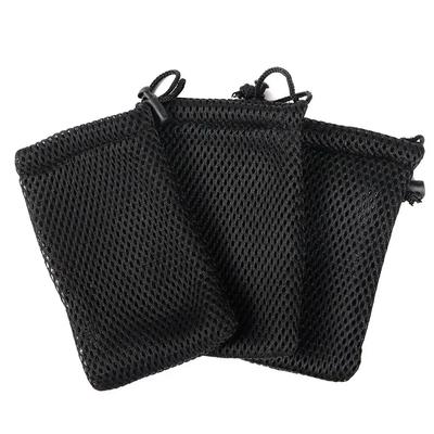 1-10 piezas Bolsa de Malla de Nylon Portátil Multiusos con Cierre de Cordón Bolsa de Almacenamiento para Viajes Actividades al Aire Libre para Productos Digitales