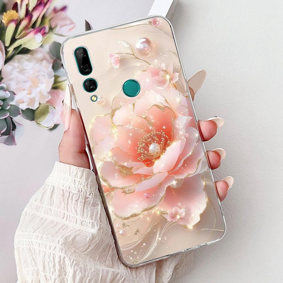 For Huawei Y9 Prime 2019 Case STK-L21 Colorful Flowers Painted Cover Soft Silicone Phone Case For Huawei P Smart Z STK-LX1 Shell