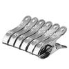 Heavy Duty Clothes Pins 6pcs Stainless Steel Clothespins Windproof Metal Large Clothes Pins Quilt Clamps for Home Use