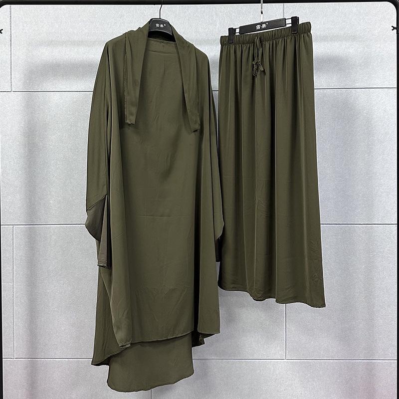 TikTok Fashion Women's Two-Piece Long Dress & Skirt Set