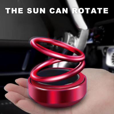 Difuzor de parfum auto Odorizant solar rotativ Inel dublu Difuzor de aromaterapie Miros Decorare masina Accesorii interioare