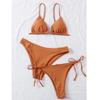 Women's Hot-Selling Three-Piece European & American Lace-Up Bikini Set