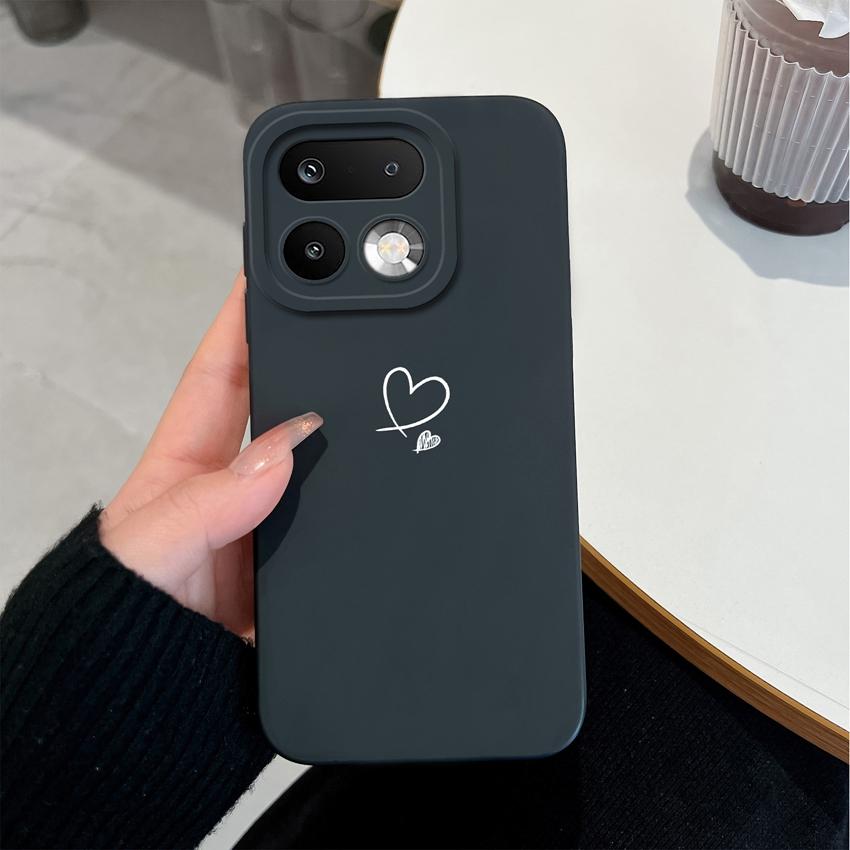 For Oppo Realme 16 15 14 Pro Plus C85 Pro Reno15 Pro Oppo A6X A96 A95 A94 A93 A92 A91 A72 Phone Case Love Heart Soft Liquid Silicone Lightweight Cover