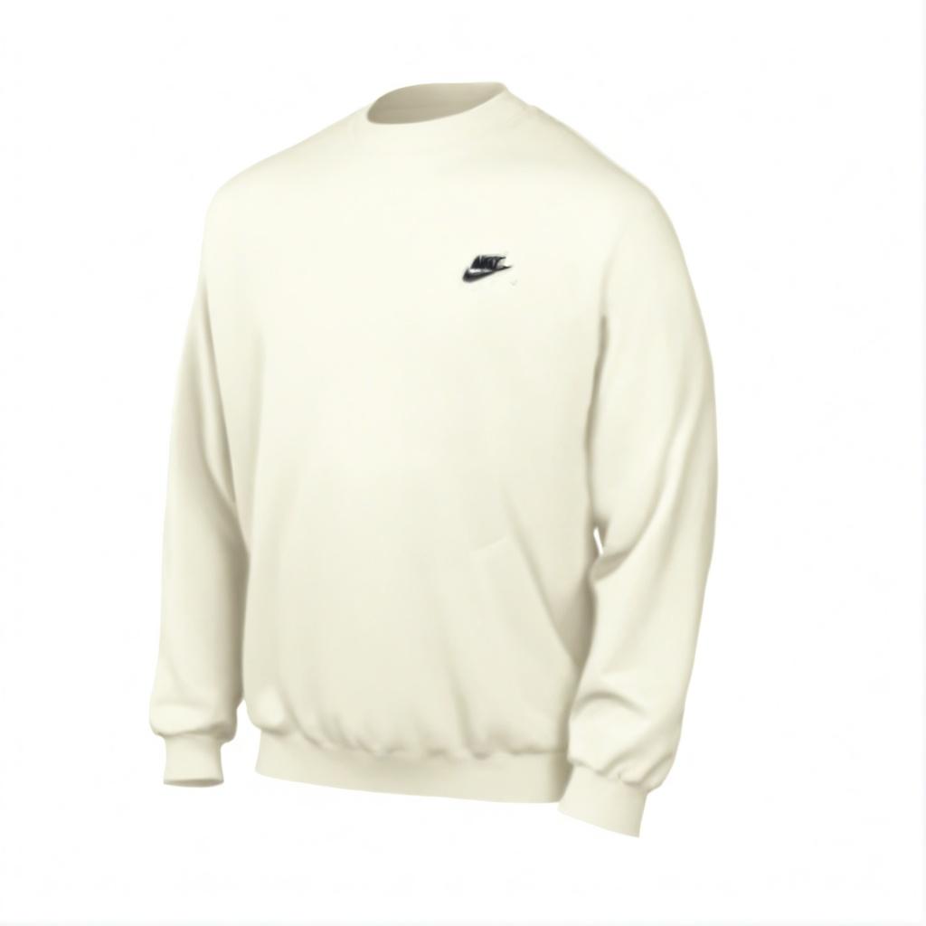 Nike Club Crew Sweatshirt White Men s FQ2913-133 S