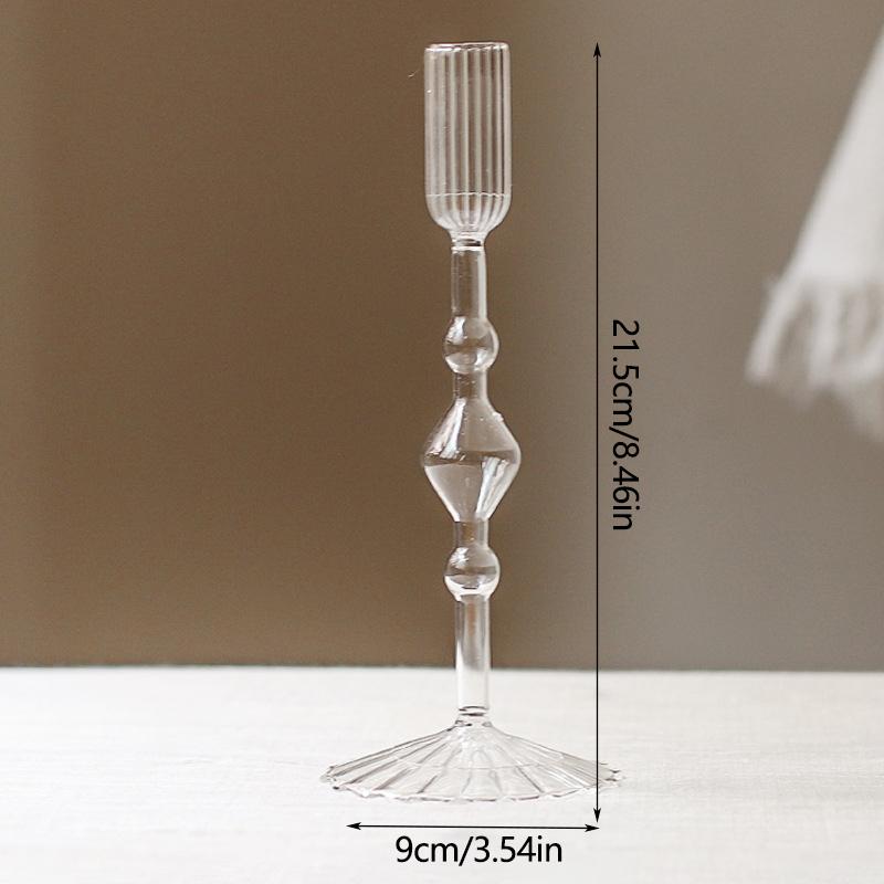 Romantic Wedding Table Candle Stand Champagne Candlestick Vase