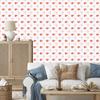 Wallpaper Flowers White and Coral, Coral Background for Living Room and Bedroom 50x1000