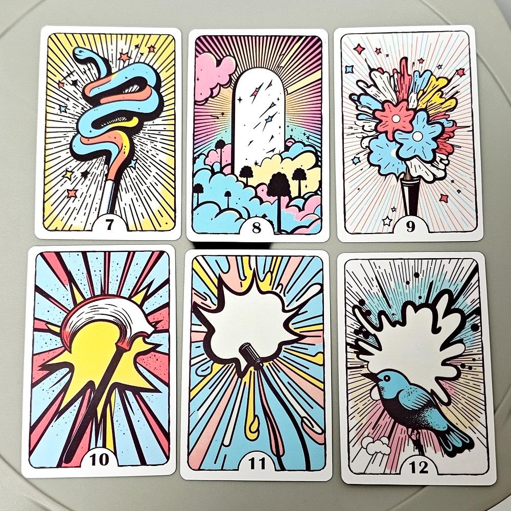 9*6cm Pop Art Lenormand Deck 36 Pcs Cards