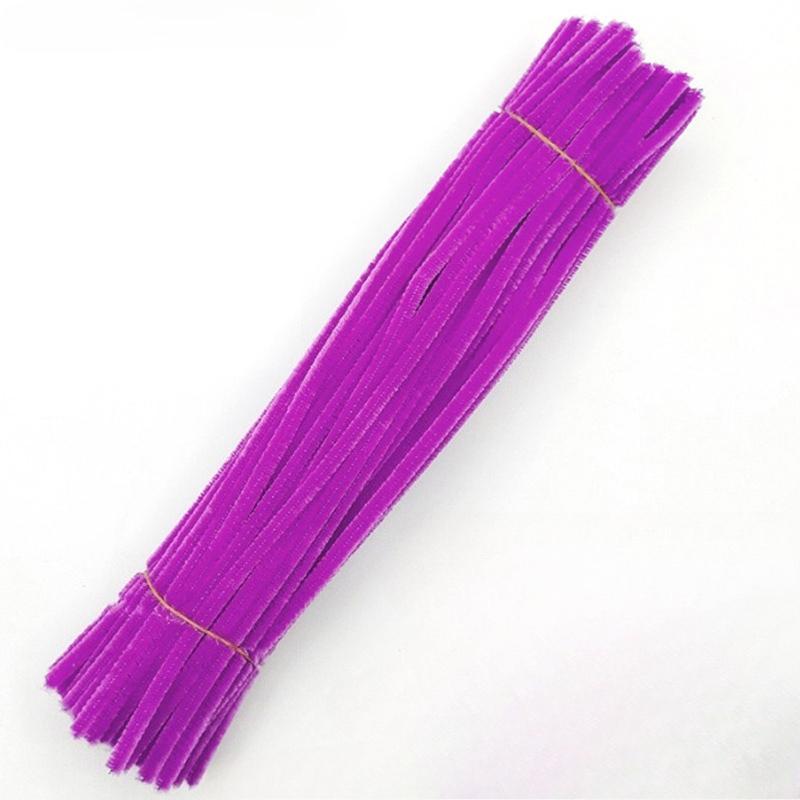 500pcs Chenille Stem Pipe Kids DIY Creative Chenille Sticks Cleaners Kindergarten Educational Handmade Material Plush Strips