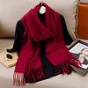 Winter Solid Scarf Women Cashmere Soft Warm Scarves Hijab Female Long Headband Shawl Wrap Bandana Foulard Echarpe Poncho Stoles