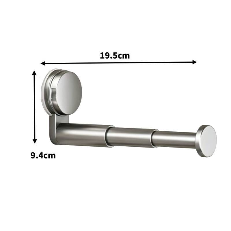 Abs Suction Cup Balcony Clothes Rack With Telescopic Hook For Home Organization