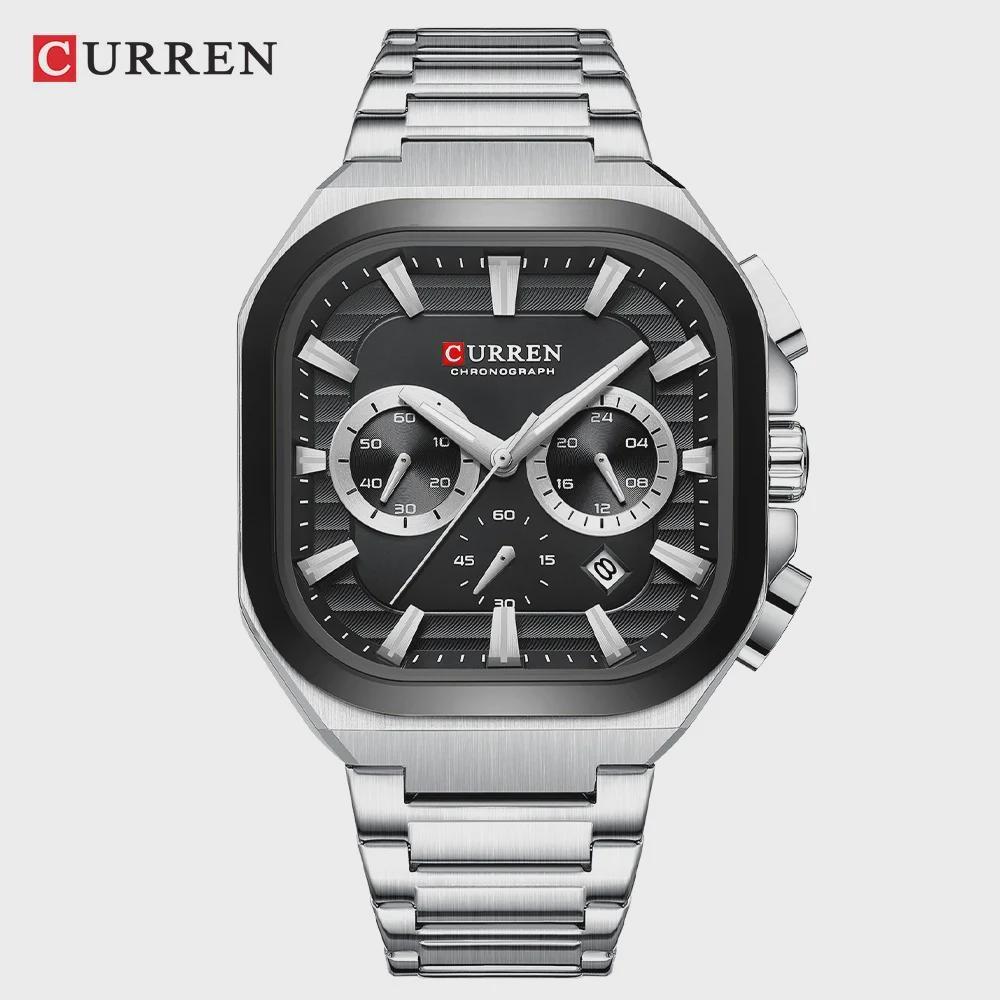 CURREN Quartz Watch Men Luxury Calendar Waterproof Business Wristwatch Luminous Big Dial Fashion Man Watch