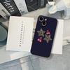Leopard Print Cherry Star Phone Case FOR IPhone 15 Pro Max 14 11 12 Pro 15 16 Plus 13 Pro MAX XR XS Black Soft Covers