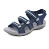 Sandali con zeppa da donna in vera pelle Sandali piatti comodi casual da donna Sandali da spiaggia a punta aperta Calzature da donna Sandalias Treking
