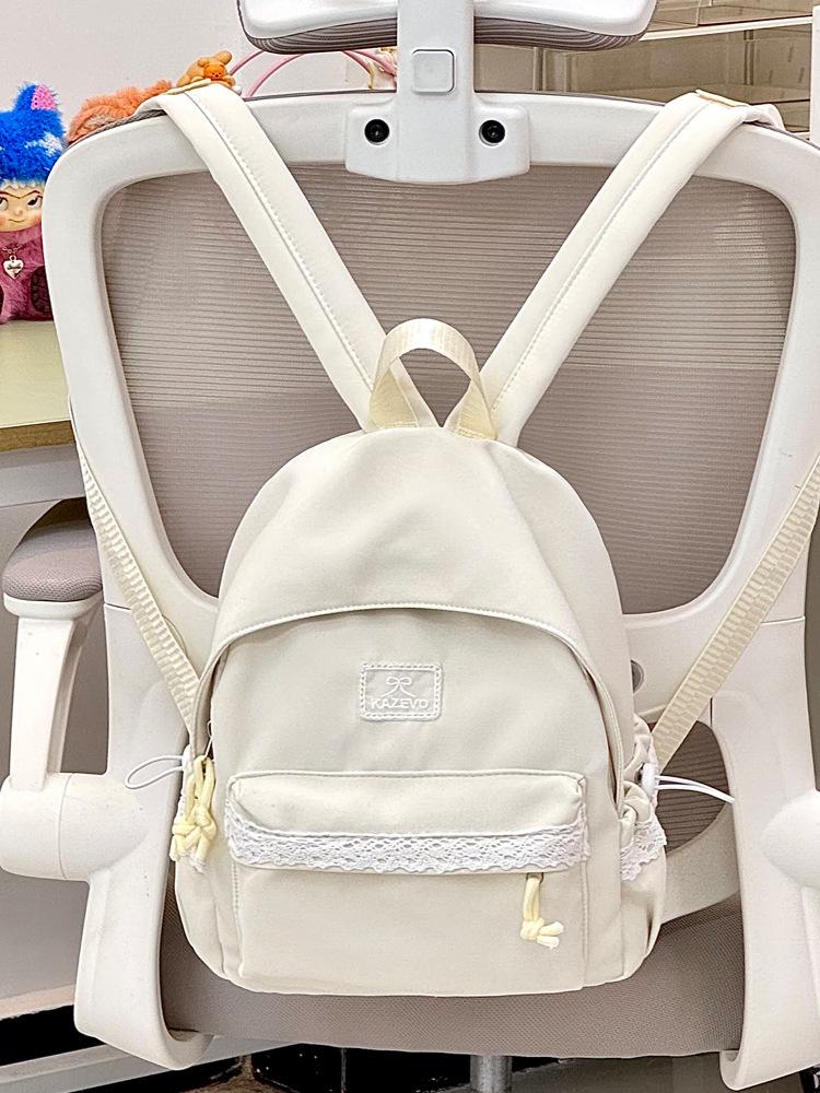 Schoolbag1011 junior high school girls lace large capacity high school backpack travel simple schoolbag lightweight backpack