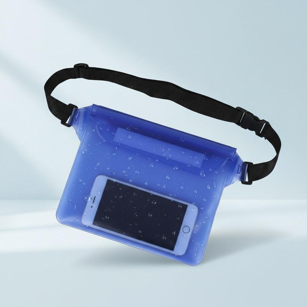 

Waterproof Phone Pouch for Swimming Diving Snorkeling Beach Sports Floating Phone Case Underwater Bag for iPhone Samsung Android синий