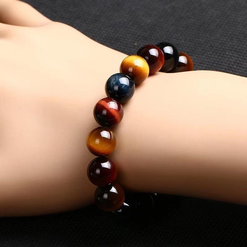 Beaded Men's and Women's 8mm Natural Tiger Eye Stone Bracelets