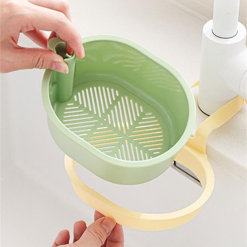 Solid Plastic Over Sink Dish Drying Rack Water Draining water Basket For Dishwashing Tools Organization And Vertical Storage