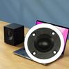 2Pcs 66mm Speakers 2Inch Full Frequency 6Ohm 30W Loudspeaker DIY Trebles Sound  For Home Theaters Trebles Loudspeakers
