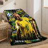 Brazil Soccer Champion Designed Flannel Blanket for Bedroom, Living Room, Sofa, and Nap