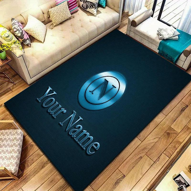 SSC Napoli Custom Name Carpet Rug for Living Room Bedroom Home Sofa Decoration,Kids Play Non-slip Floor Mat