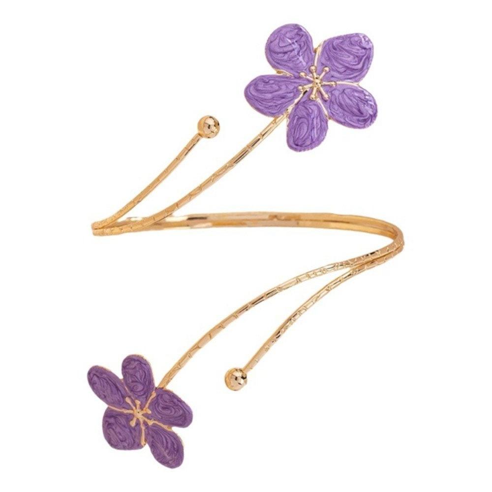 Buntes offenes Armreif Drip Oil Armband Feenblumen Armband Mädchen