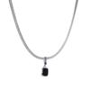 2024 Black Square Pendant Clavicle Chain: Sweet & Cool Autumn/Winter Sweater Necklace