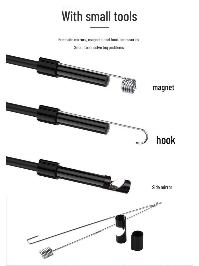 Typ-C 5,5/7mm Direktanschluss Android Endoskopkamera für Autoreparatur und Rohrinspektion - Wasserdichte Sonde