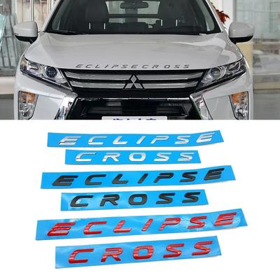 Kydf2 ABS Car Front Hood Sticker Emblem Decorative Badge for ECLIPSE CROSS Logo Vehicle Tail Modified Decal Accessories