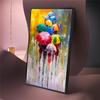 Abstract Portrait Oil Paintings Print On Canvas Art Prints Girl Holding An Umbrella Wall Art Pictures Home Wall Decoration