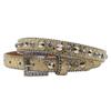 Women's 2.3cm Wide Rhinestone Leather Belt - European and American Cowboy Style Waistband