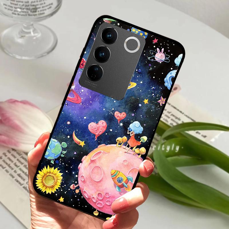For Vivo V2230 V27 Pro 5G Case Popular Animal Cool Soft Back Protective Cover For Vivo V2237 V27e VivoV27 V 27 E Phone Bag Case