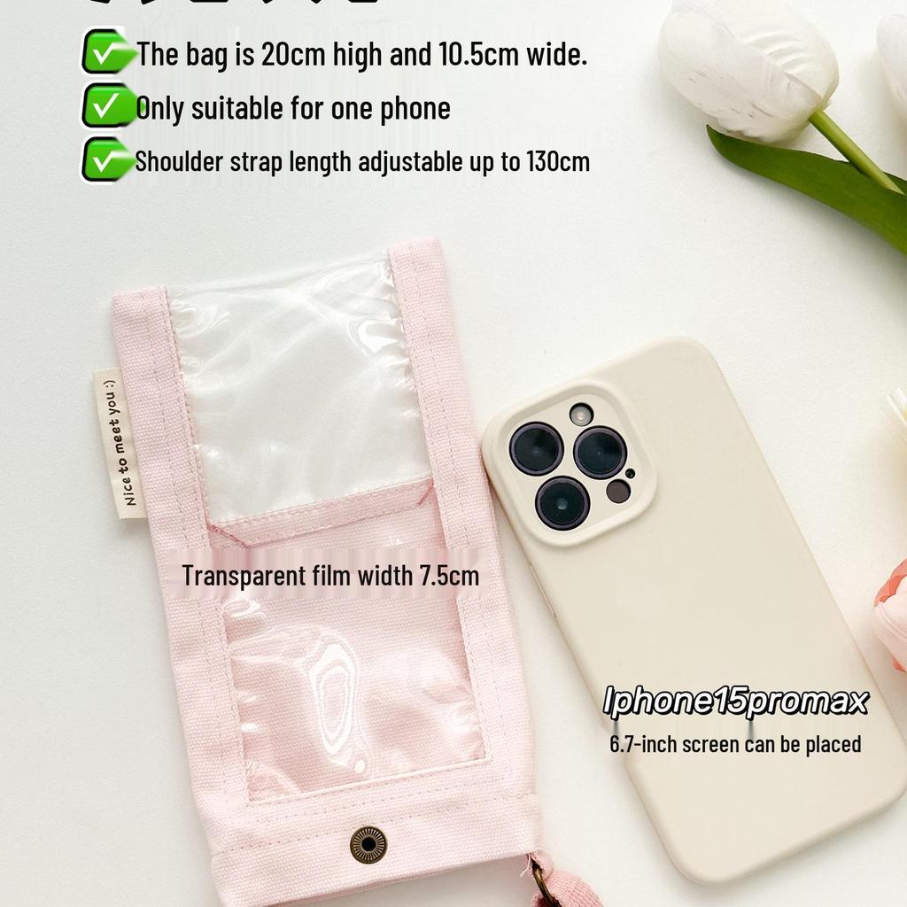 Sommerreise Touchscreen Umhänge-Handytasche - Mini Hänge-Halsbeutel