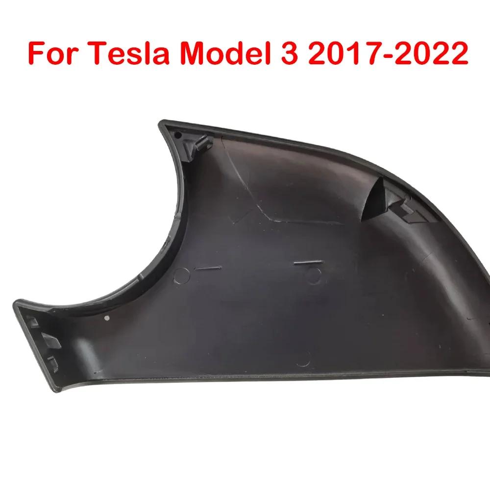 For Tesla Model 3 Y - ABS Plastic Car Rearview Side Mirror Outer Lower Cover Wing Cap Exterior Trim Replacement Parts