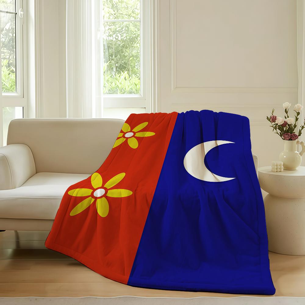 Nation flag M Mayotte flag Blanket For Sofa Office Bed Plane Travel Sleep Read Relax Camping Soft And Warm