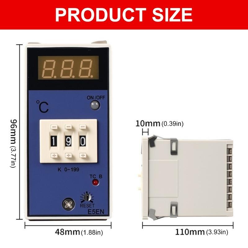 Digital Temperature Control Unit Programmable Thermostat Controller for Industrial Dryers & Injection Molding Systems