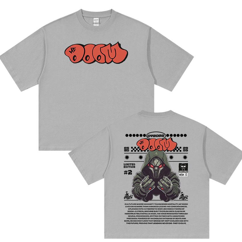 Limited MF DOOM Madvillainy Metal 2025 New Album T Shirt Men's Hip Hop Punk 100% Cotton T-shirt Unisex Fans Gift Tees Streetwear