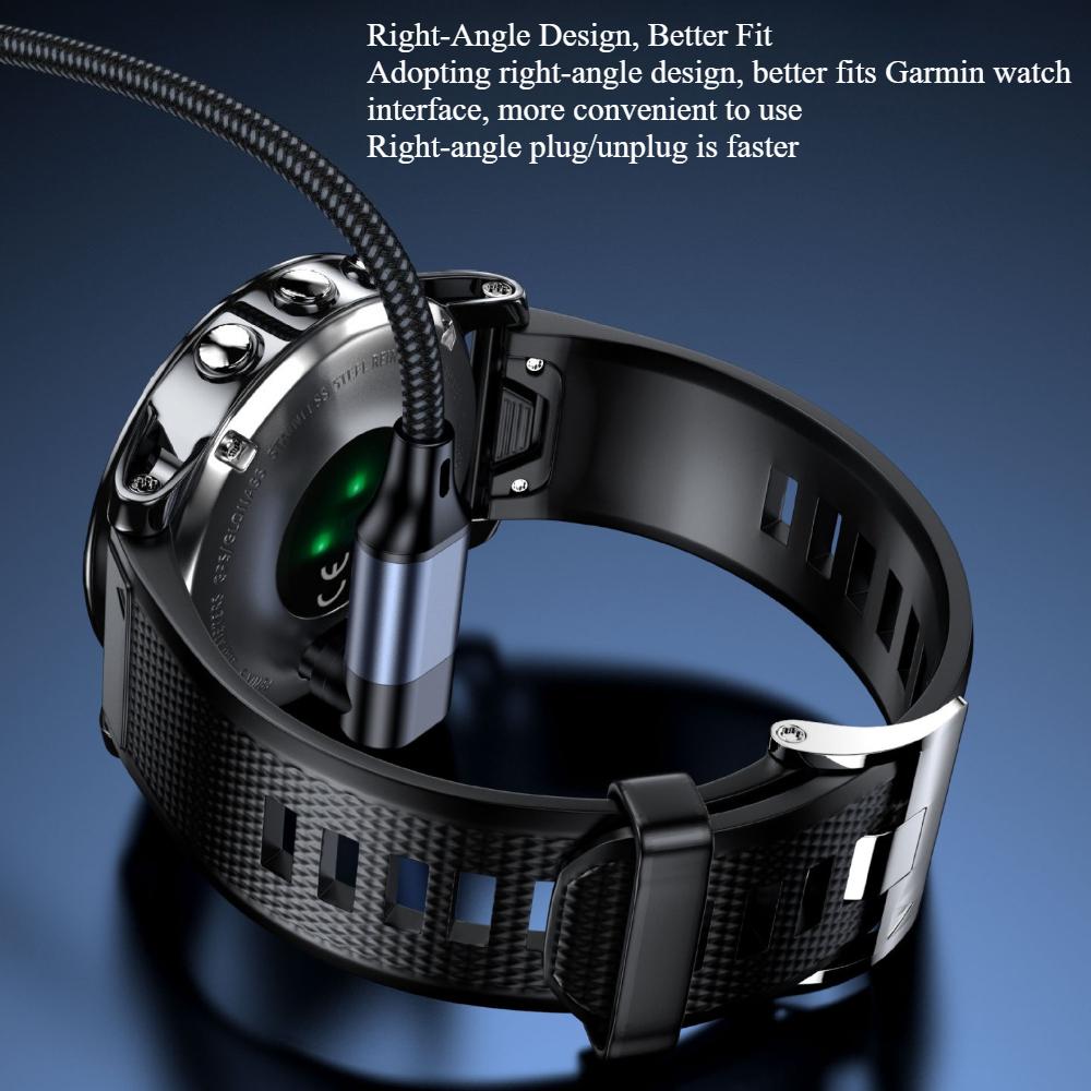 USB Type-C 2 in 1 Charging Cable for Garmin Watch