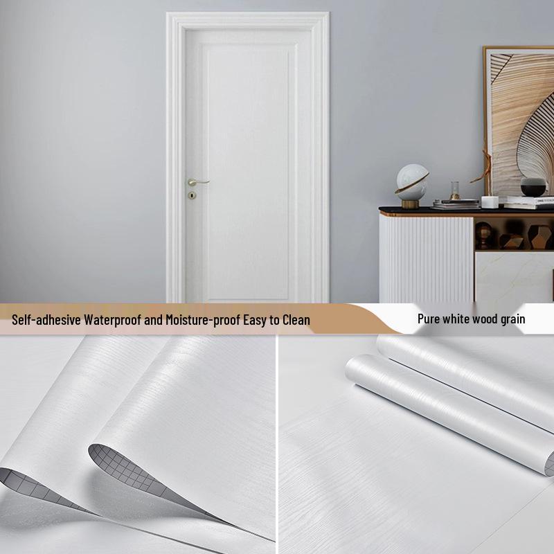 Verdickte selbstklebende Tapete mit Holzmaserung: Wasserfest, Ölfest Schreibtisch- und Möbelrenovierung.