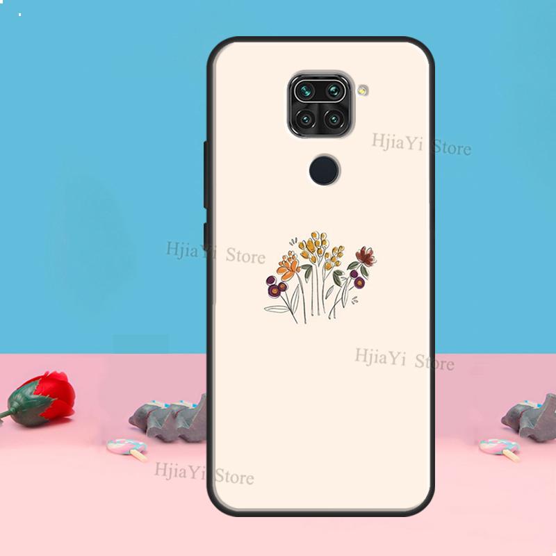 

Минималистичный цветочный чехол для Redmi Note 8 9 10 11 12 Pro Plus 10S 11S 12S Чехол для Redmi 9C 10A 10C 12C Coque Redmi Note 11 Pro