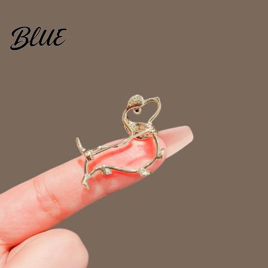 Zinc Alloy Brooch Women Hollow Design Smooth Polish Puppy Shape