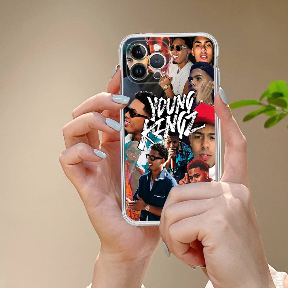 

Myke Towers Rapper Transparent Phone Case For IPhone 17 Air 16 Pro Max 15 14 13 12 11Plus Shockproof Cover iPhone 14
