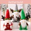 Delightful Christmas Decoration Soft Fabric Rudolf Gnome With Antlers And Colorful Hats